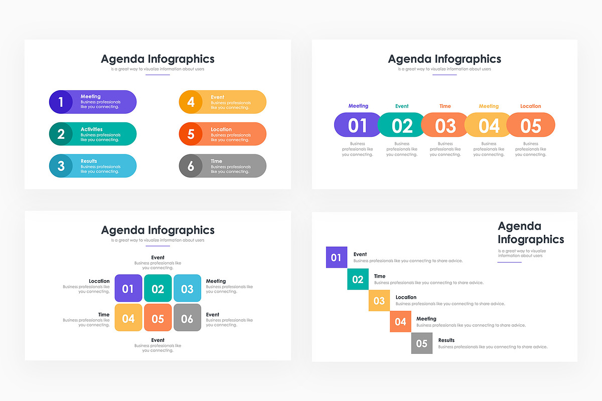 Agenda Infographics - PowerPoint 2, a Presentation Template by slidequest (Photo 4 of 6)