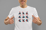 Halloween Christmas Ghost Read Book, an Illustration by Daily.Designs (Thumbnail 2 of 5)