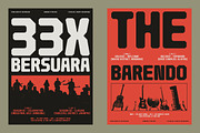 Barend - Brutalist Display Sans Font, a Sans Serif Font by Sekyra Lab (Thumbnail 10 of 16)