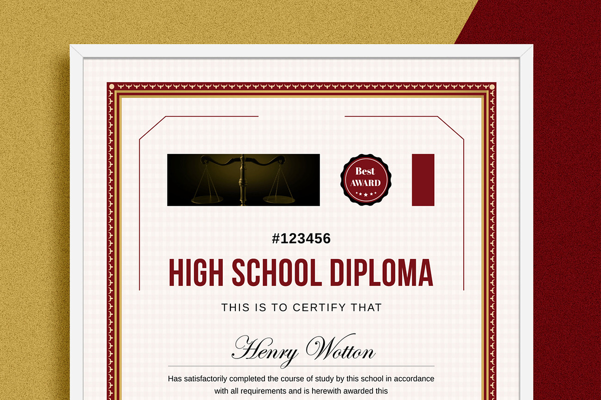 Classic Certificate Design, a Stationery Template by MightyDesign (Photo 2 of 8)