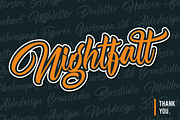 Nightfall Script, a Script Font by figuree studio (Thumbnail 9 of 9)