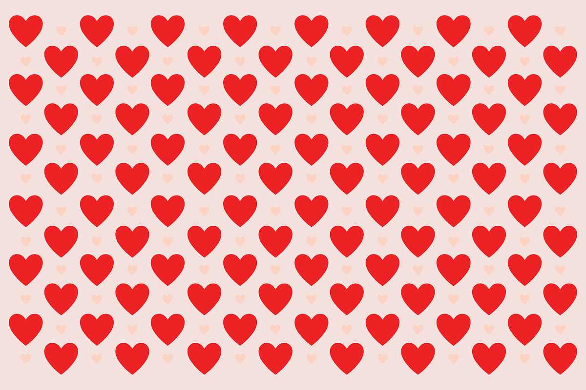 Valentine's Day - 14 Vector Hearts, a Pattern Graphic by Carolyn Packard Design (Photo 5 of 5)