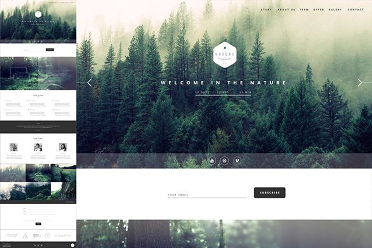 Nature - One Page HTML Template, a Landing Page Template by CapitalTemplate (Photo 2 of 5)