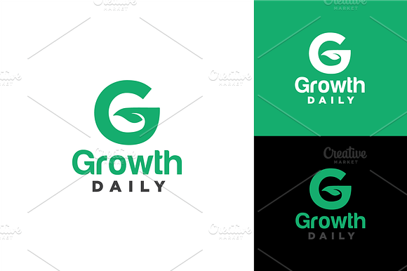 Growth Daily Logo Vector preview 2