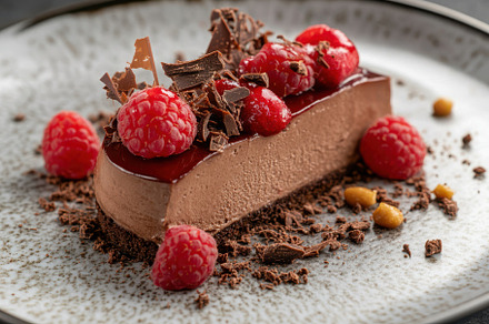 Delicious Chocolate Mousse Dessert w, a Background Photo by Pixeness