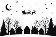 Holiday Village Silhouette Pack, an Illustration by hafijul (Thumbnail 17 of 21)