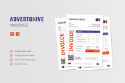 Advertohive Agency - Invoice, a Print Template by Esensifiksi.studio (Thumbnail 1 of 3)