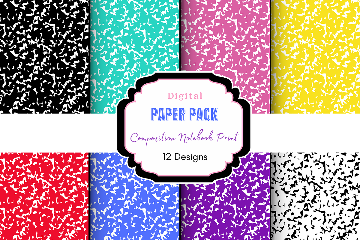 Composition Notebook Pattern, a Pattern Graphic by Paper & Pattern Studio (Photo 1 of 7)