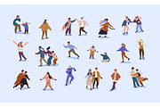 People skating on ice rink set, a Person Illustration by Good Studio (Thumbnail 1 of 2)