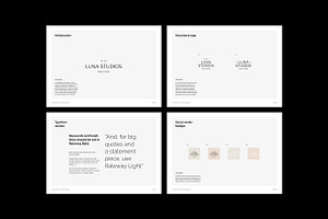 Minimal Mini Brand Guidelines Kit