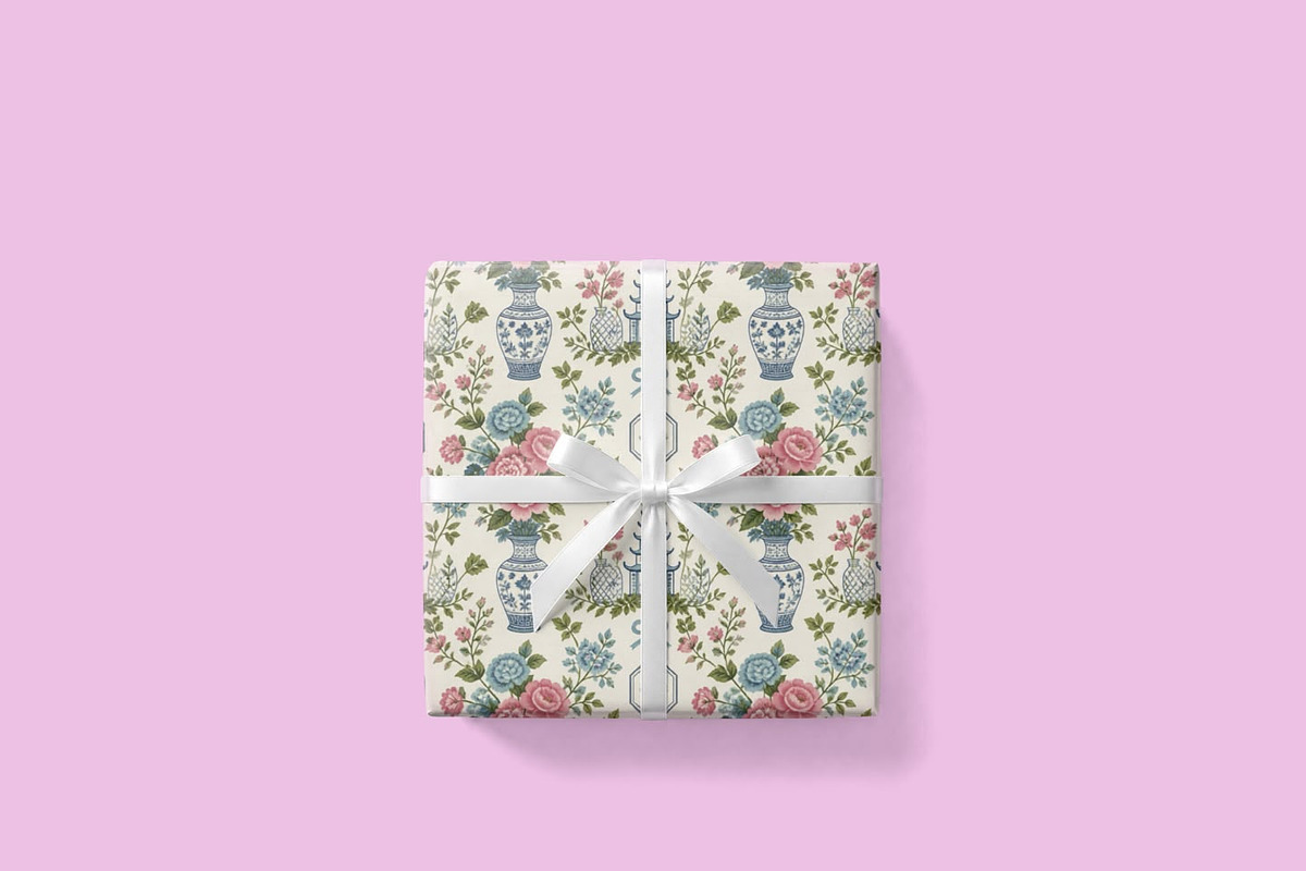 Chinoiserie Floral Seamless Pattern, a Pattern Graphic by elif (Photo 3 of 9)