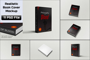 Realistic Book Cover Mockup