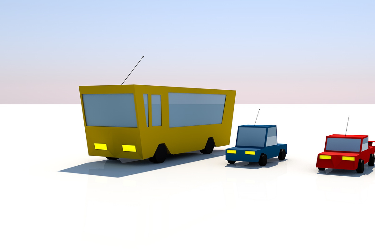Low Poly Vehicles, a Cars & Vehicle 3D Model by 3DTreatment (Photo 1 of 7)