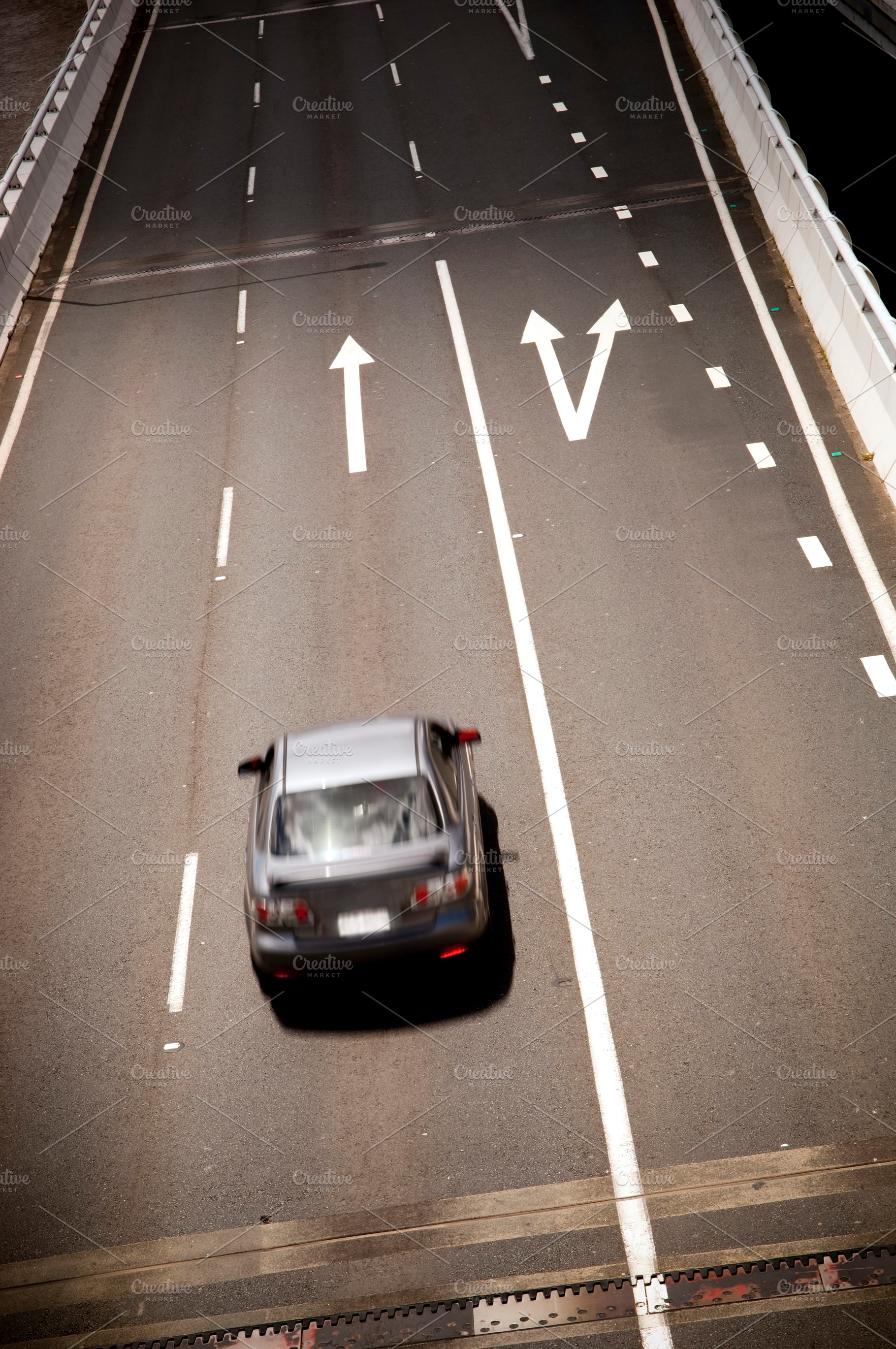Car With Traffic Arrows, a Transportation Photo by THP Creative