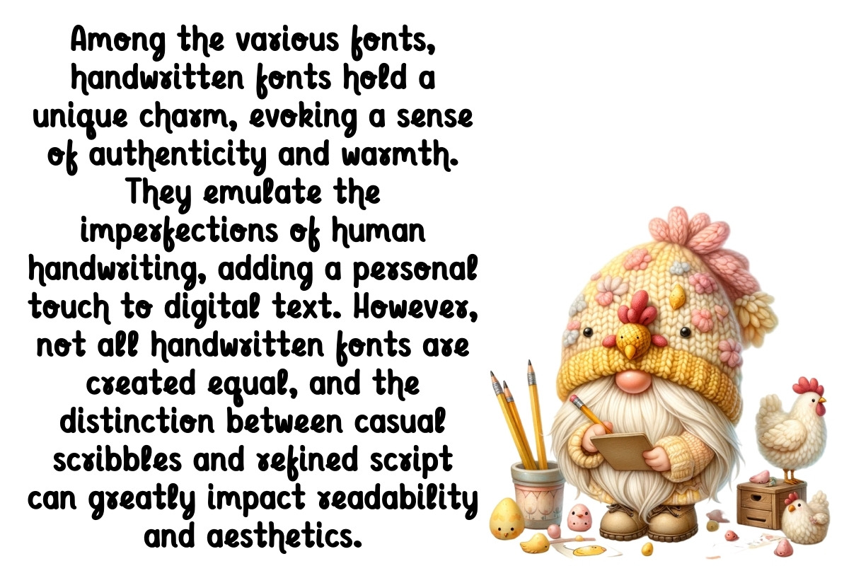 Sloppy Handwriting - Handwriting, a Handwritten Font by Charmingbear59.design (Photo 3 of 5)