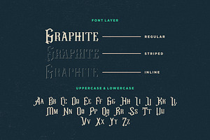 Graphite - Vintage Decorative Font