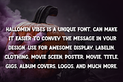 HALLOMEN VIBES, a Sans Serif Font by Viswal Studio (Thumbnail 4 of 5)