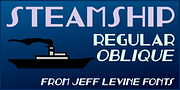 Steamship JNL, a Font by Jeff Levine Fonts (Thumbnail 1 of 5)