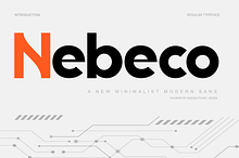 Nebeco Minimalist Modern Sans Font