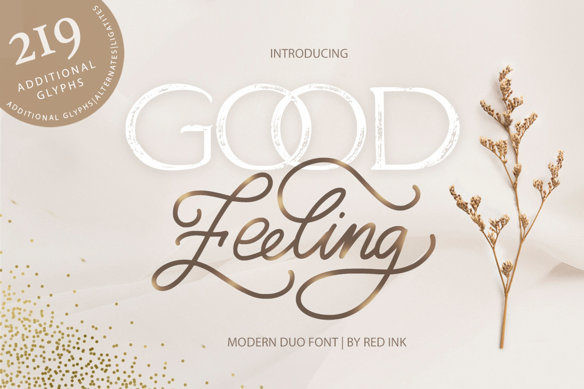 Good Feeling. Modern DUO Font.
