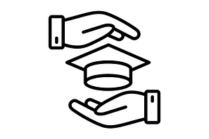 Education Line Icon, an Icon by Pexelpy