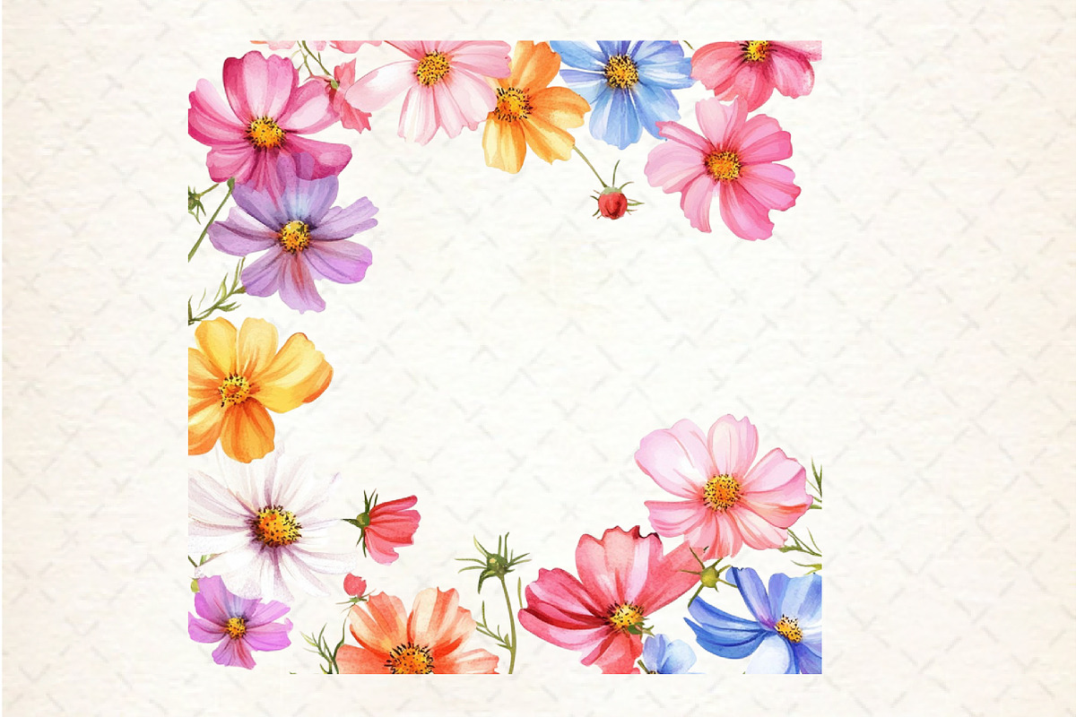 Cosmos Flower Bloom Clipart, an Illustration by Rose Art (Photo 4 of 7)