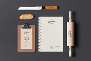 Bakery Branding Mock-up, an Advertising Mockup by Yogurt86 (Thumbnail 3 of 11)