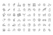 Food Courts Icons Set, an Outline Icon by Tettygreen (Thumbnail 3 of 3)