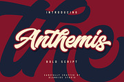 Anthemis Bold Script Font, a Script Font by Blankids Studio (Thumbnail 1 of 8)