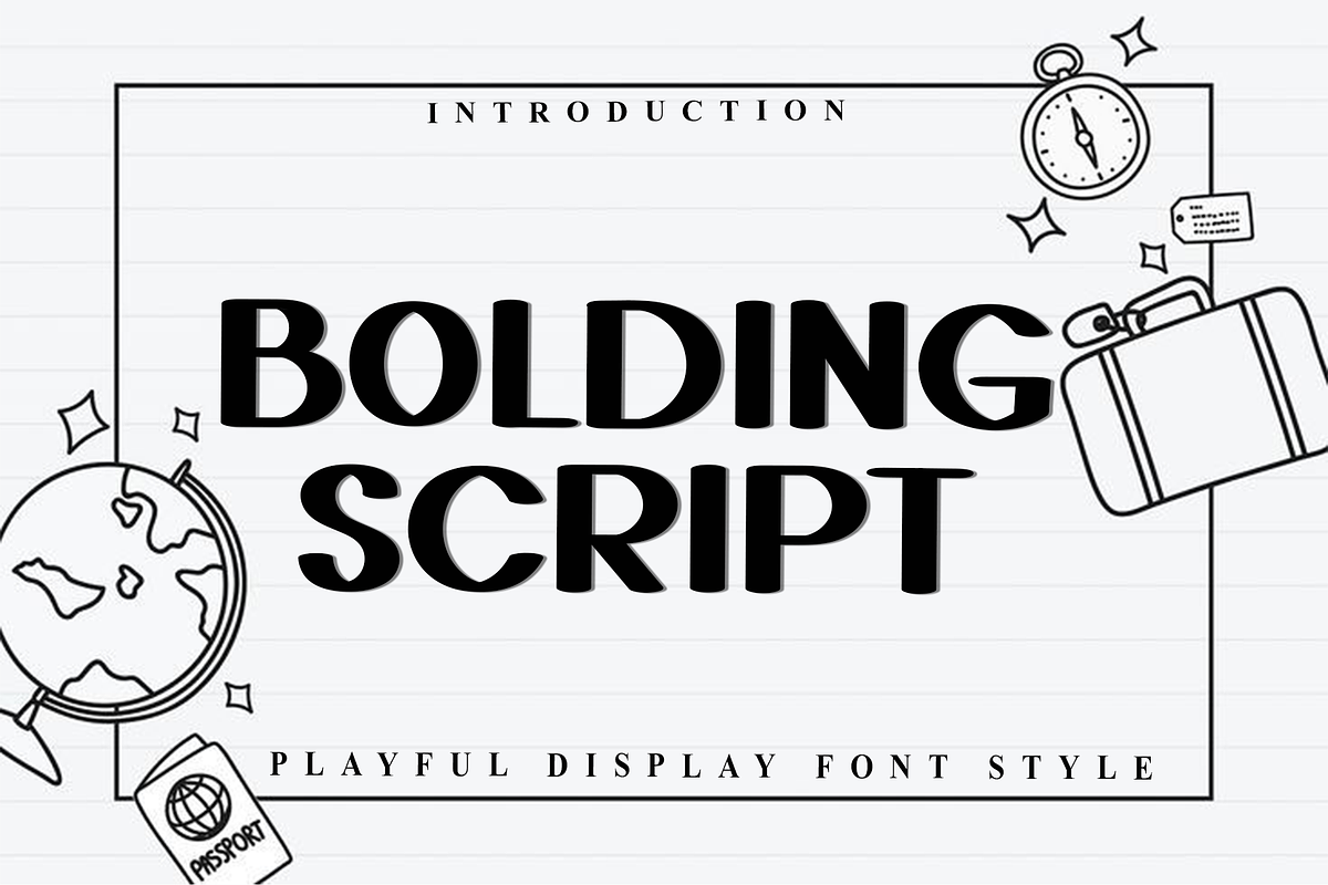 Bolding Script, a Script Font by FreshTypeINK (Photo 1 of 8)