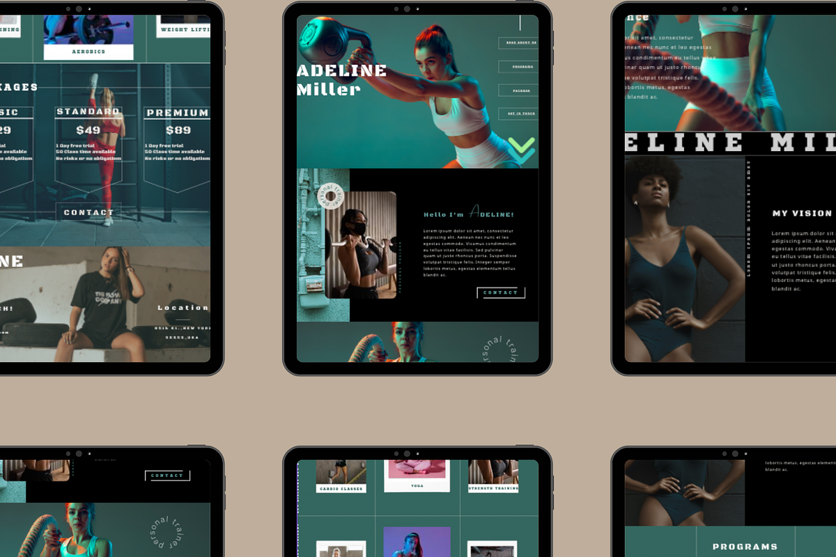 Create Your Fitness Website Now, a Websites & App Template by Prodesign (Photo 3 of 5)