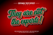 Not expert 3D editable text effect, a Layer Style Add-On by nicemorning (Thumbnail 1 of 3)