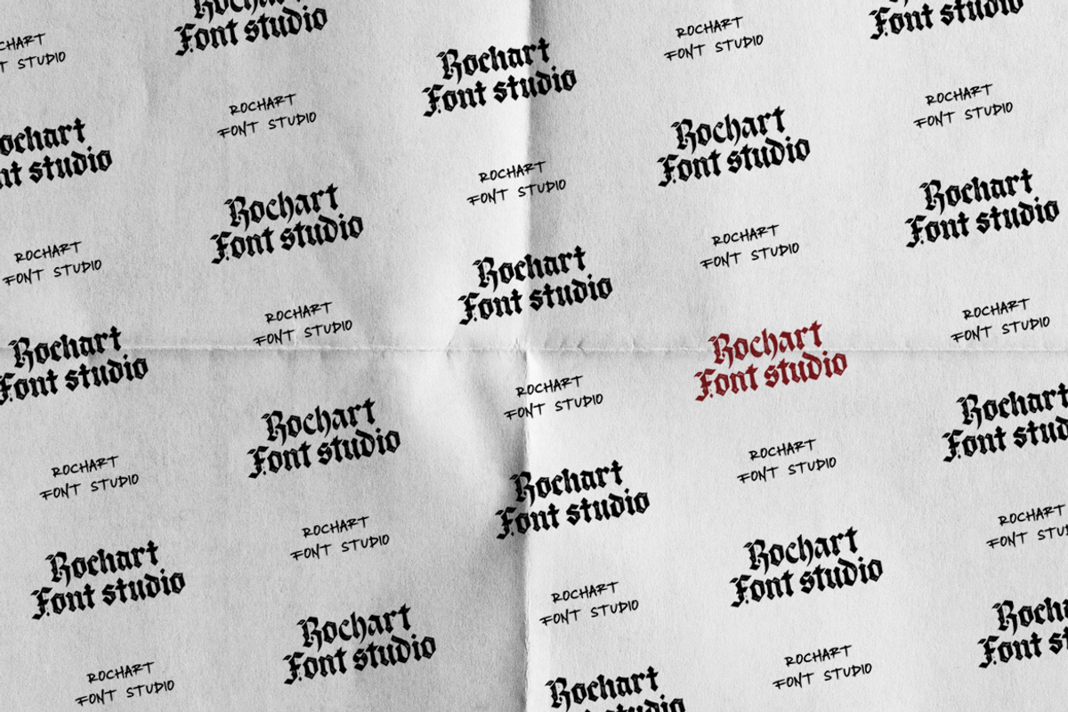 Blackmire-Dark Gothic Blackletter, a Blackletter Font by Rochart (Photo 10 of 12)