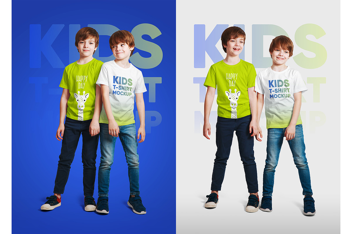 Kids Boy T-Shirt PSD Mockups Vol3, a Shirt Mockup by Hi, Mock-Up! (Photo 6 of 12)