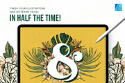 111 Tropical Stamps for Affinity, a Brush Add-On by Riveros Illustration (Thumbnail 11 of 13)
