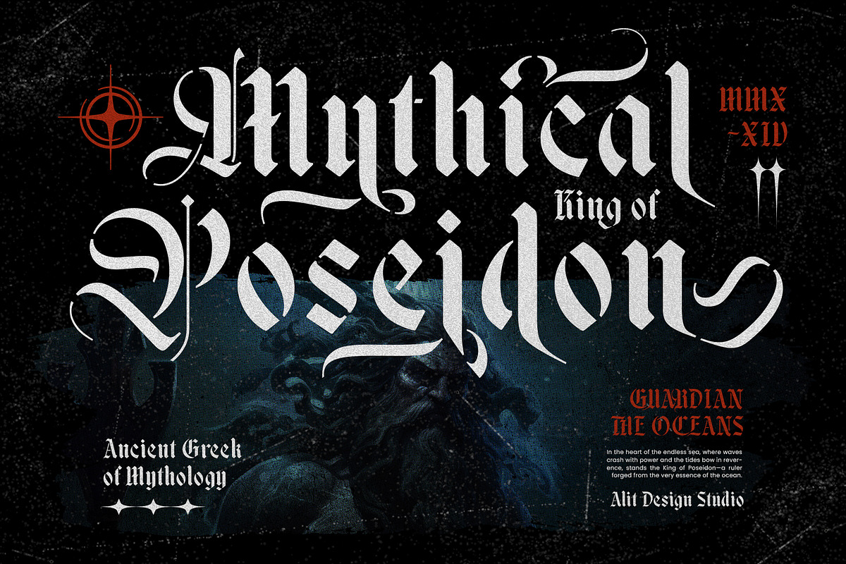 Black Nice Typeface, a Blackletter Font by alit design (Photo 6 of 17)