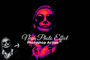 Neon Photo Effect Photoshop Action, an Action Add-On by MRI STUDIO (Thumbnail 1 of 11)