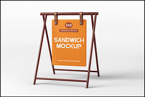 Sandwich Board Mockup, a Product Mockup by mockupbuys
