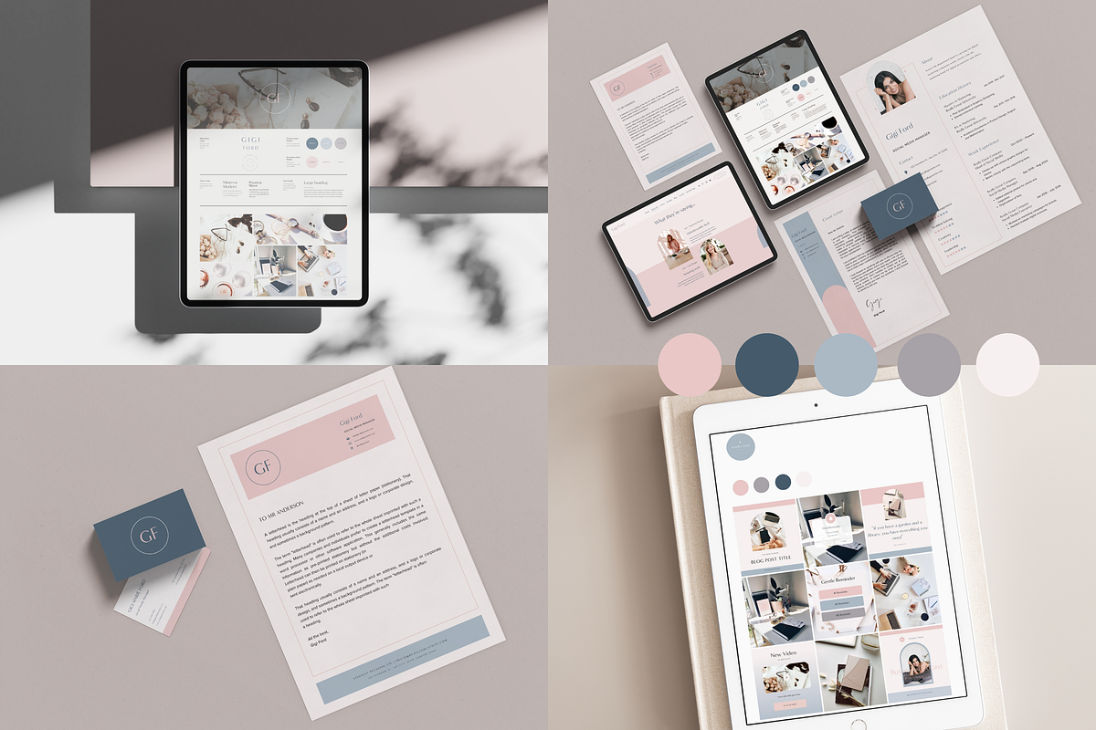 Gigi Canva Logo & Brand Identity Kit, a Templates & Theme by Amado Brand Design Studio (Photo 2 of 6)
