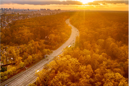 Road view from above, a Transportation Photo by Nature and travel