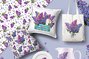Lilac. Watercolor, a Decorative Illustration by Ekaterina Mikheeva (Thumbnail 6 of 6)