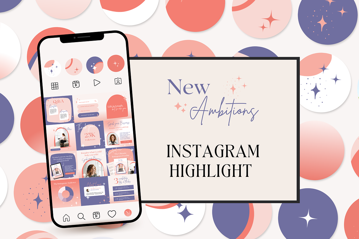 Instagram Highlights Icon Bold Canva, a Social Media Template by HerstedHertz (Photo 5 of 5)