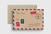 Christmas Vintage Travel Postcard, a Card Template by BrandPacks (Thumbnail 4 of 4)