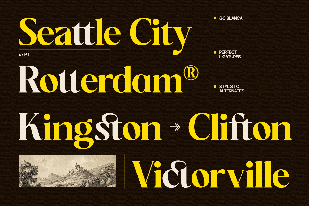 GC Blanca – Serif Elegant Character, a Serif Font by Glyphonic (Photo 13 of 14)