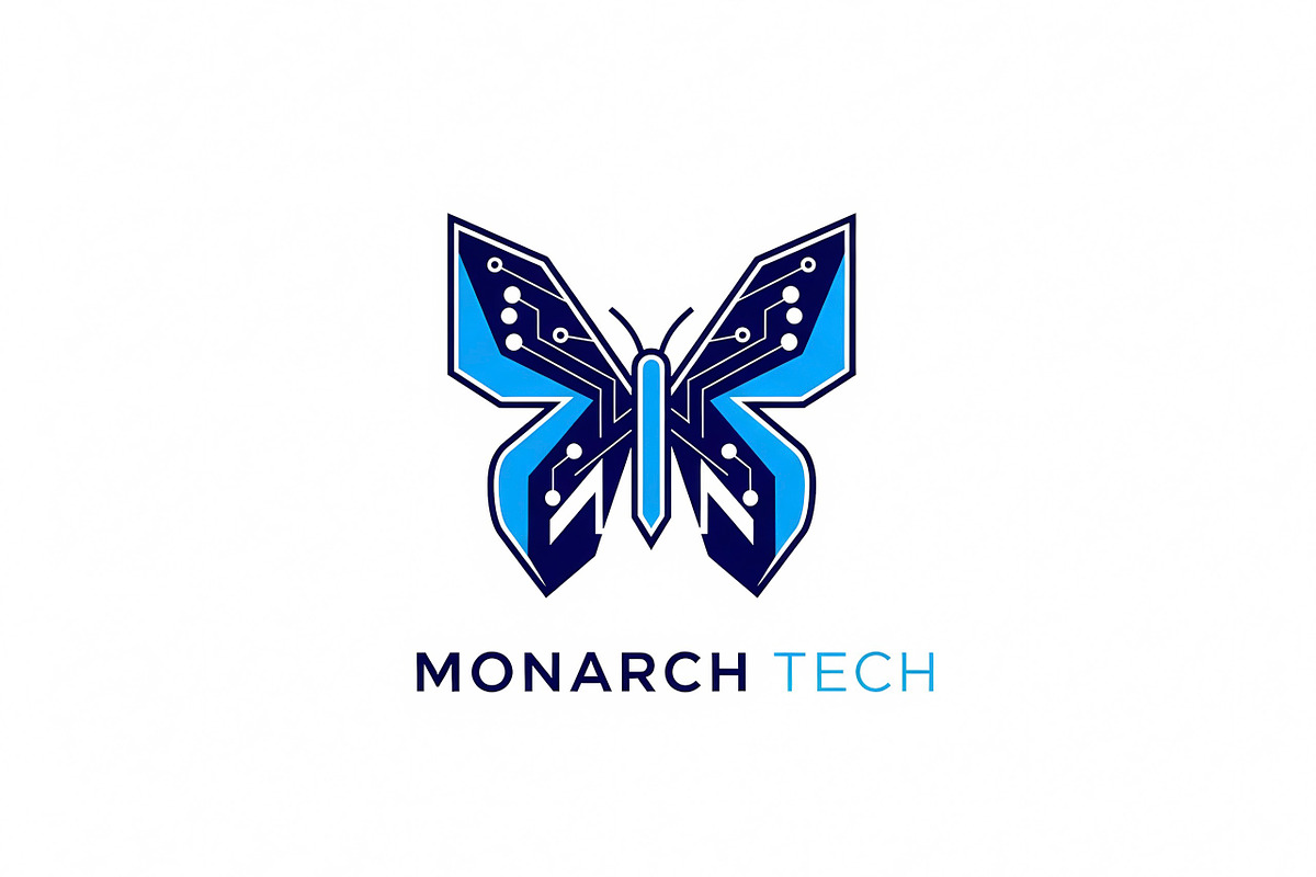 Monarch Tech Butterfly, a Branding & Logo Template by Logocreative (Photo 1 of 2)