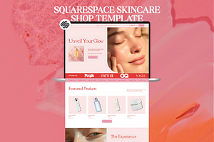 Squarespace Beauty Shop Template
