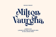Milton Vaurgha Retro Serif, a Serif Font by Cruzine (Thumbnail 1 of 8)