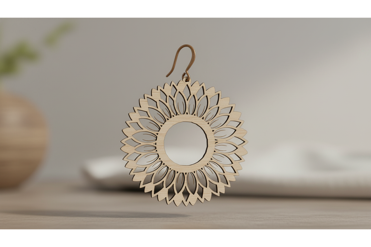Flower Cut Earrings Pack, a Graphic by musafir_fashion (Photo 8 of 11)