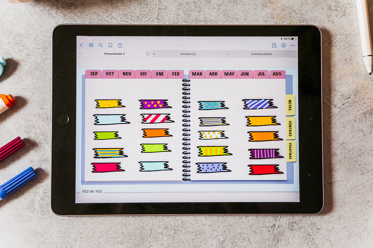 DIGITAL PLANNER/AGENDA DIGITAL, a Stationery Template by LOTA_CREATIONS (Photo 4 of 6)