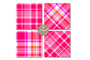 Neon Valentine Plaid Digital Papers, a Pattern Graphic by JennyL Designs (Thumbnail 3 of 8)